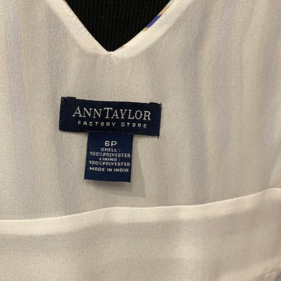 Ann Taylor Blue and White Striped Dress Size Small Petite - Picture 3 of 3